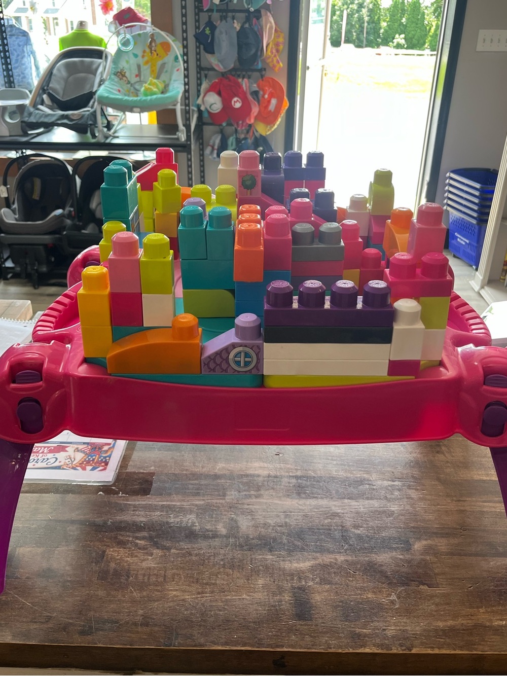 Mega Bloks First Builders Build 'n Learn Portable Activity Table